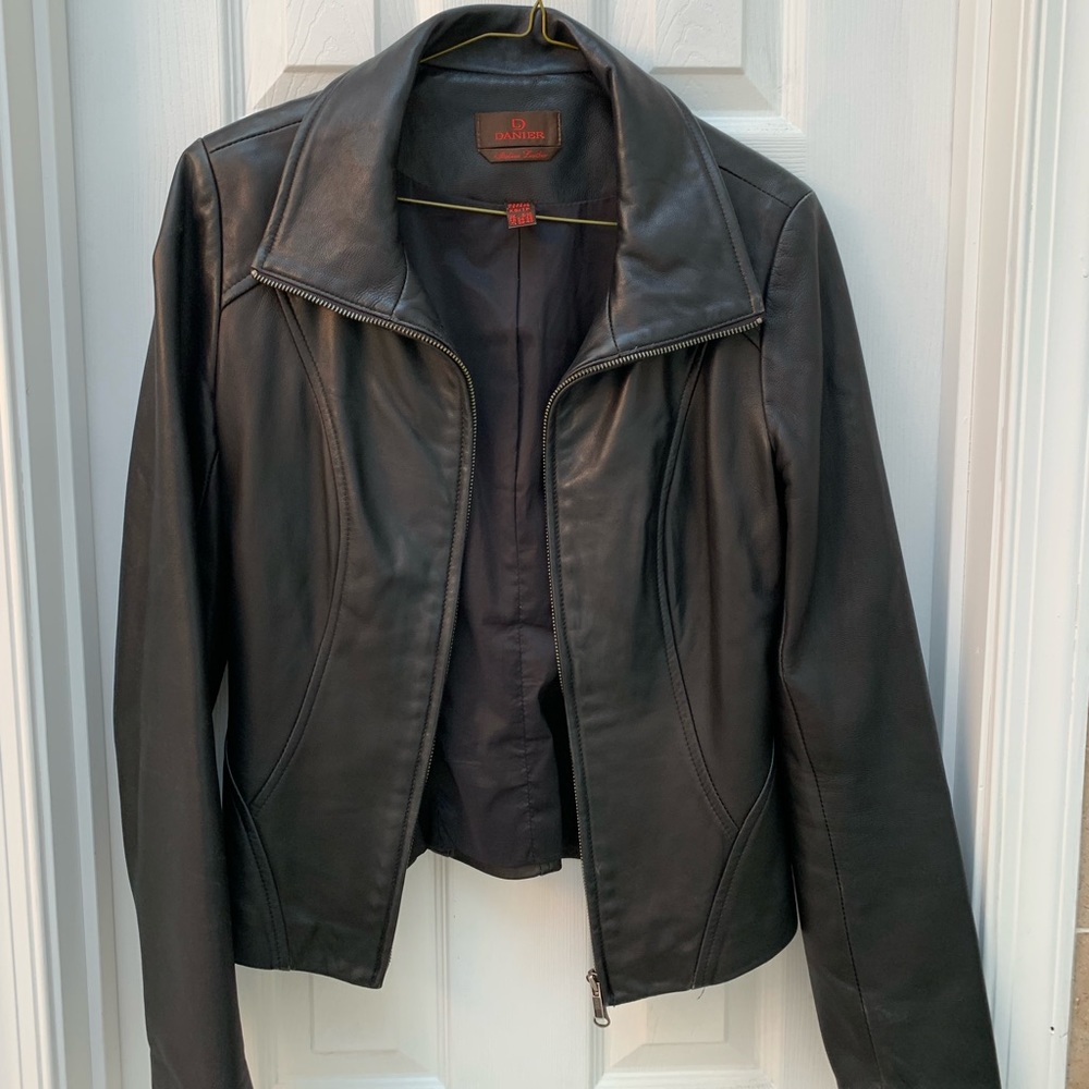 Danier Genuine Italian Leather Motorcycle Jacket